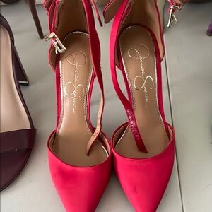 Jessica Simpson Red Stiletto Heels